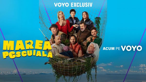 Marea Pescuială este acum pe VOYO! O comedie savuroasă cu Pavel Bartoș, Andreea Ibacka, Cătălin Scărlătescu și Dana Rogoz