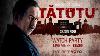Actorii din TĂTUȚU își dau întâlnire LIVE, pe VOYO, cu fanii serialului