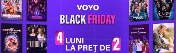 Black Friday aduce reduceri spectaculoase pe VOYO în perioada 7-17 noiembrie