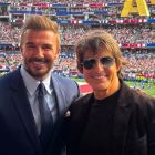 Tom Cruise, guest starul din tribunele FIFA World Cup, alături de David Beckham și Victoria Beckham