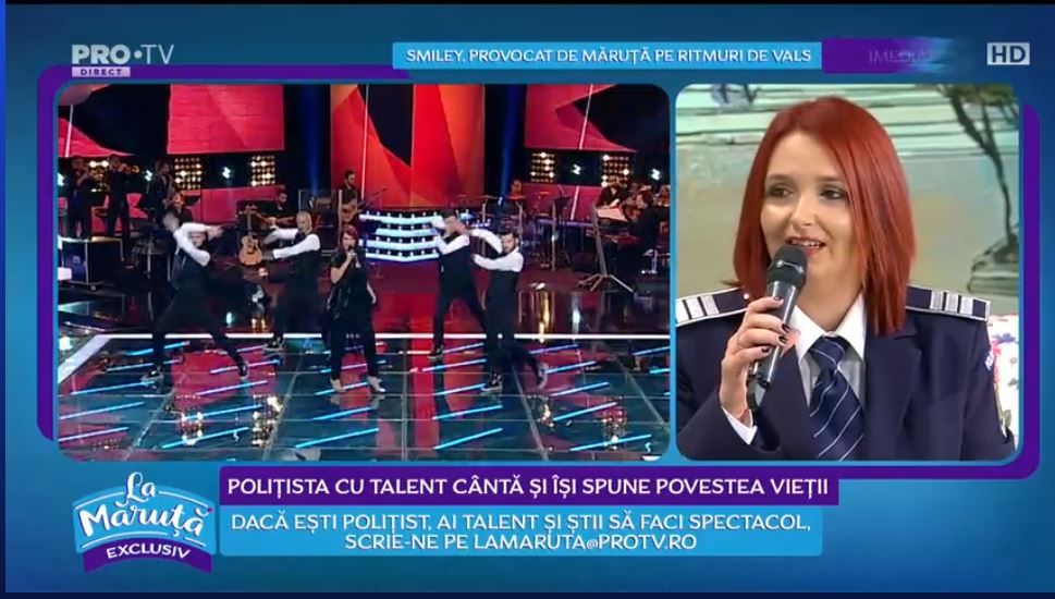 Video Claudia Iuga Polițistă Cu Talent Semifinalistă La Vocea Romaniei La Maruta Protv
