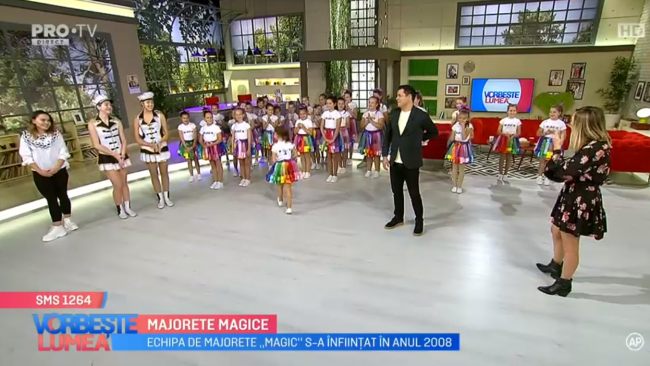 VIDEO Majoretele Magic din Cluj, show la Vorbește lumea ...