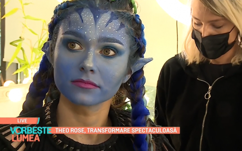 Theo Rose se pregătește intens pentru Halloween! În ce personaj de poveste s-a deghizat