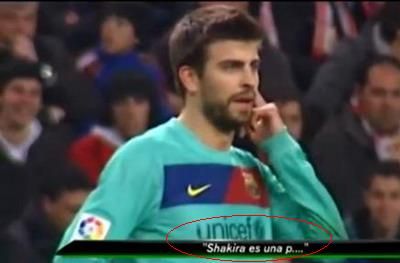 VIDEO / Fanii lui Gijon catre Pique: "Shakira este o c...."