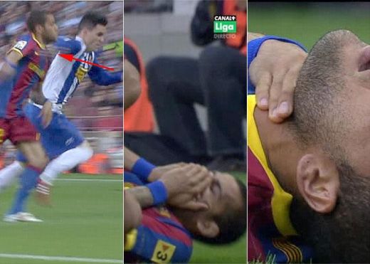 Razboiul continua! Realul acuza din nou! Vezi cum simuleaza Dani Alves!