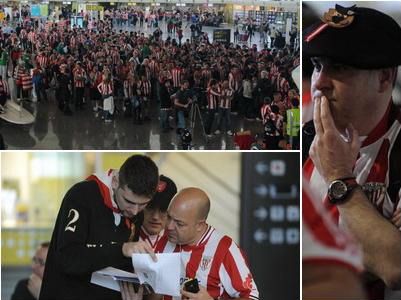 FOTO: <span style="color:#f00;">Imaginile disperarii! </span>Suporterii basci sunt BLOCATI pe aeroportul din Bilbao! Otopeni, trafic RECORD! Ce zic sefii aeroportului: