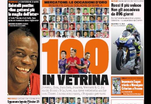 BOMBA in Italia! <span style="color:#f00;">Chiriches, pe prima pagina a celui mai citit ziar de sport!</span> Anuntul care ii <span style="color:#f00;">UMPLE</span> conturile lui Gigi Becali: