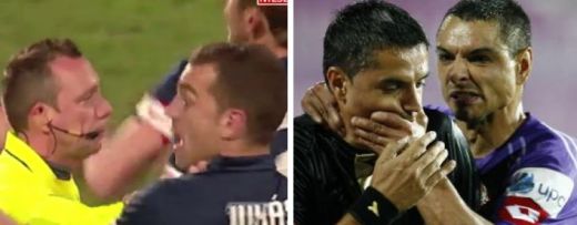 VIDEO: Razbunarea lui Mudura :) <span style="color:#f00;">Imagini pe care le vezi RAR in fotbal: Un jucator, strans de gat de arbitru!</span> Ce reactie a avut: