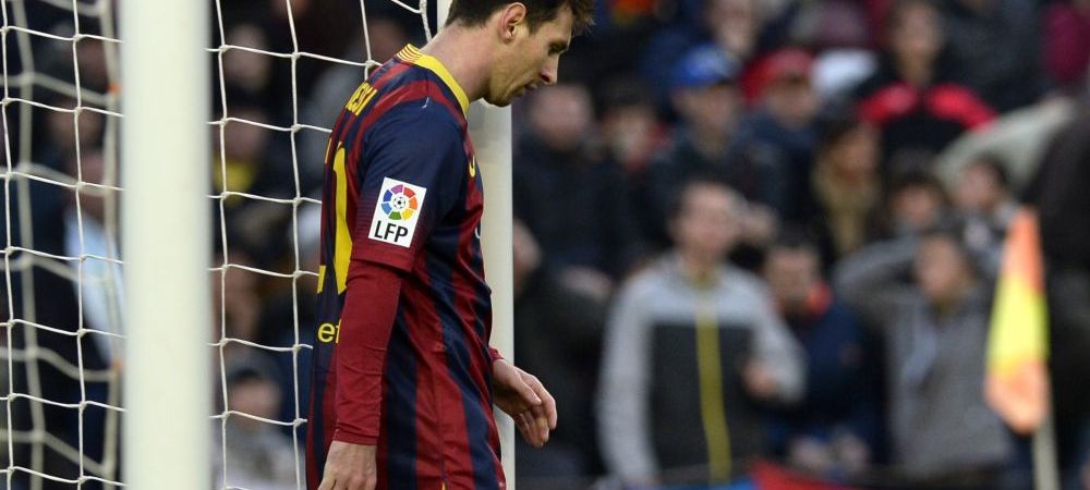 <span style="color:#f00;">Cea mai deprimanta imagine din 2014 la Barcelona. </span>Momentul in care Messi s-a simtit "abandonat". FOTO AICI