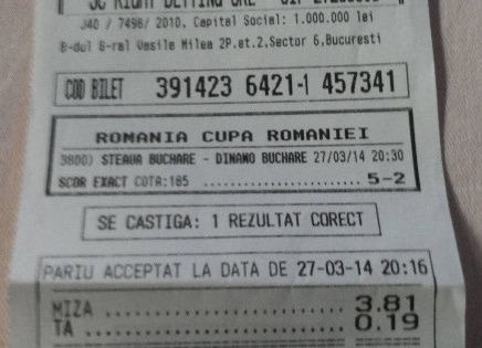 Cota Imensa Pentru Scor Corect Un Roman A Nimerit Rezultatul La Derby Ul Steaua Dinamo Cat A Castigat Foto Sport Ro