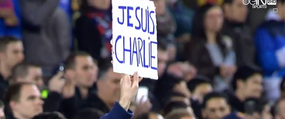 <span style="color:#f00;">VIDEO EMOTIONANT</span>! 'Cu totii suntem Charlie!' Omagiu impresionant la meciul Barca - Atletico