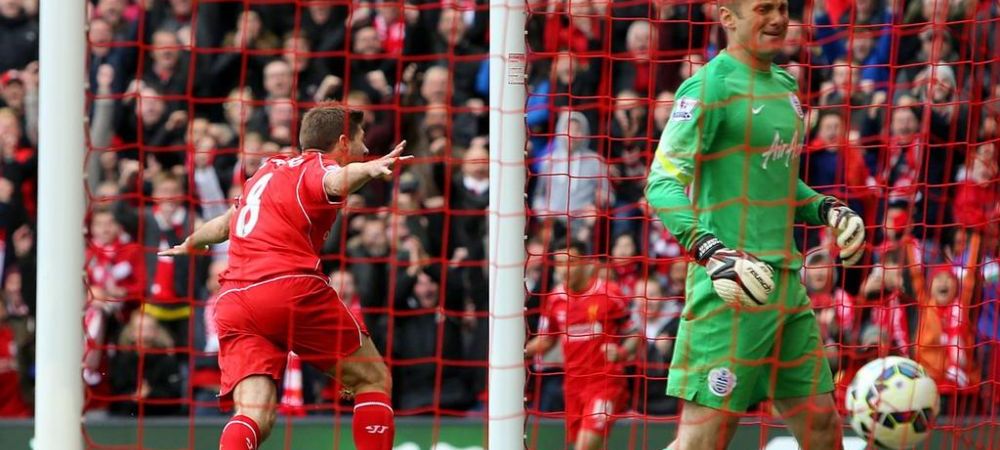 <span style="color:#f00;">Moment SENZATIONAL pentru Gerrard!</span> Ce a facut dupa ce a ratat un penalty in minutul 79 al meciului cu QPR
