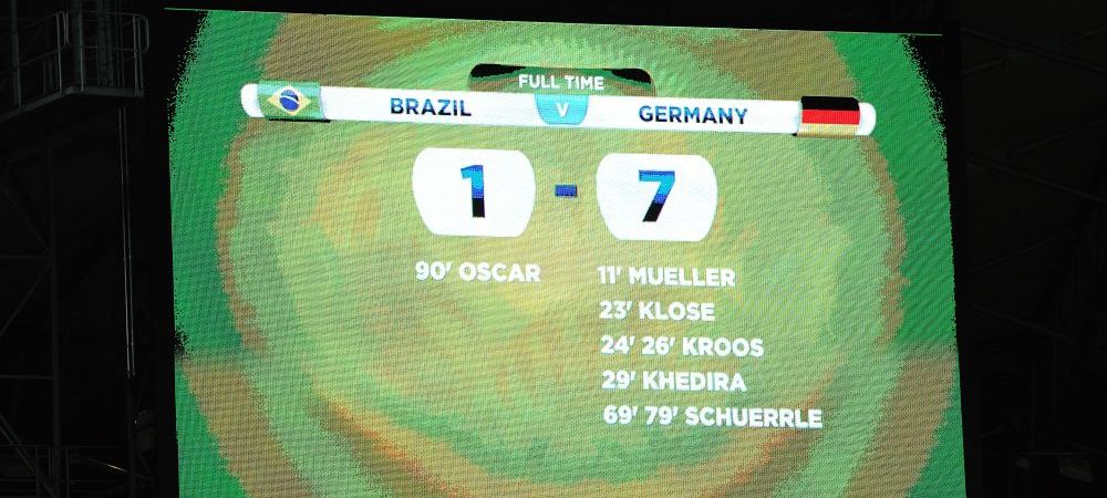 <span style="color:#f00;">9 din 14 NU au fost iertati!</span> Brazilia nu poate sa treaca peste UMILINTA cu Germania, 1-7 la Mondial! <span style="color:#f00;">Anuntul lui Dunga:</span>