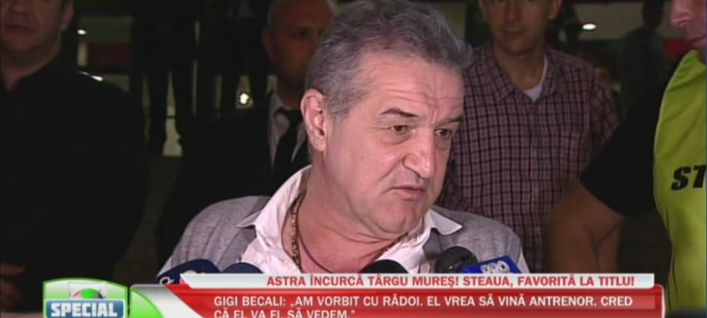 Prima reactie a lui Becali dupa ce a trecut pe locul 1: <span style="color:#f00;">"Daca iau titlul, iau 7-8 jucatori din tara, tot ce e mai bun. Ce, nu stiti cum fac eu?"</span>