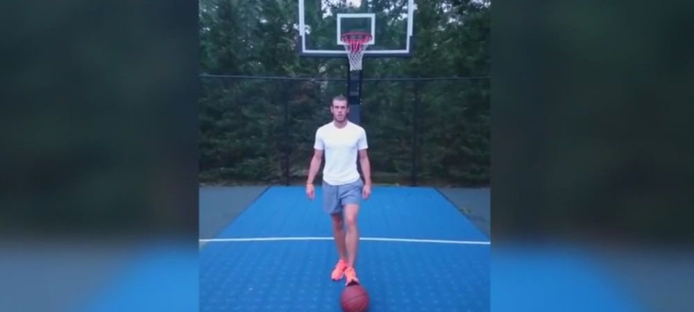 Schema SENZATIONALA a lui Gareth Bale cu care a devenit viral pe internet!<span style="color:#f00;"> Ce face cu o minge de baschet. VIDEO</span>