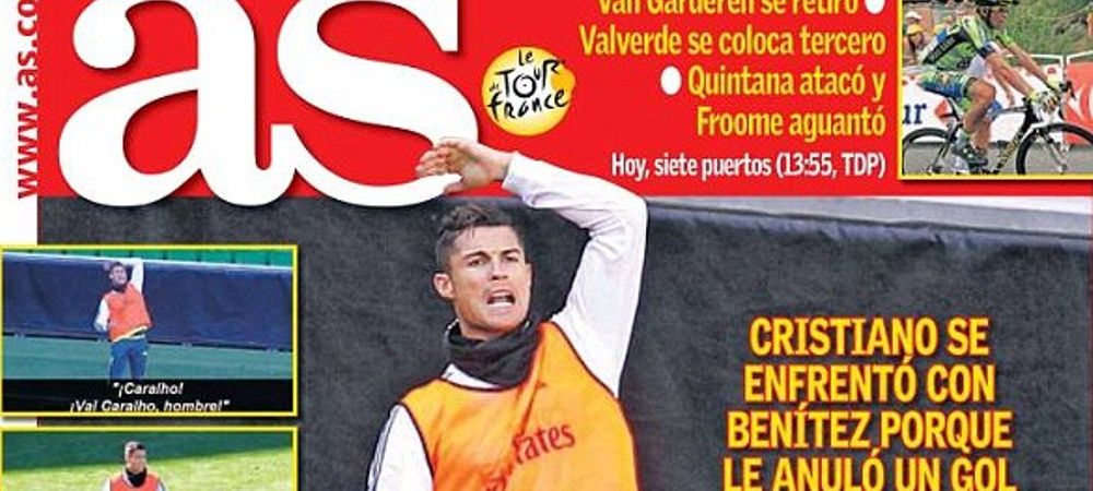 <span style="color:#f00;">"Nu rah**ul asta!" </span>Reactia incredibila a lui Cristiano Ronaldo la adresa lui Benitez la antrenament. De la ce a plecat totul