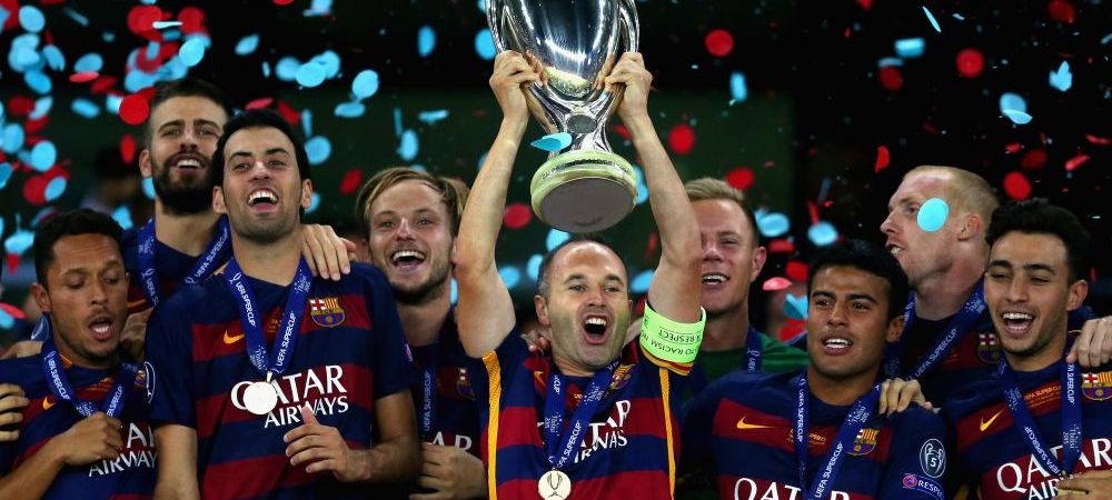 <span style="color:#f00;">Momente incredibile la Barcelona.</span> Cum au injurat-o pe Real Madrid in clipa in care sarbatoreau castigarea SuperCupei Europei