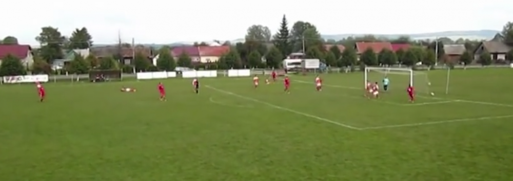 <span style="color:#f00;">Gol FABULOS in liga a 4-a din Romania! </span>Cum a marcat acest jucator