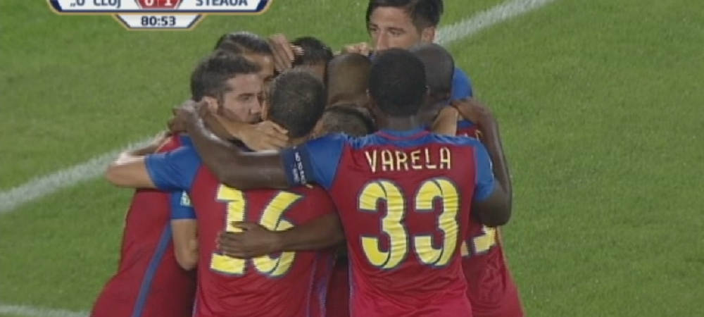 Seara teribil de grea pentru Steaua pe Cluj Arena! Tahar a marcat <span style="color:#f00;">golul calificarii cu 10 minute inainte de final: U Cluj 0-1 Steaua! Toate fazele VIDEO</span>