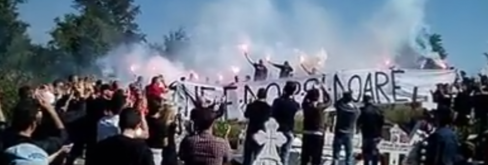 Imagini IMPRESIONANTE la mormantul lui Haldan! <span style="color:#f00;">Ce au facut suporterii lui Dinamo in memoria UNICULUI CAPITAN</span>