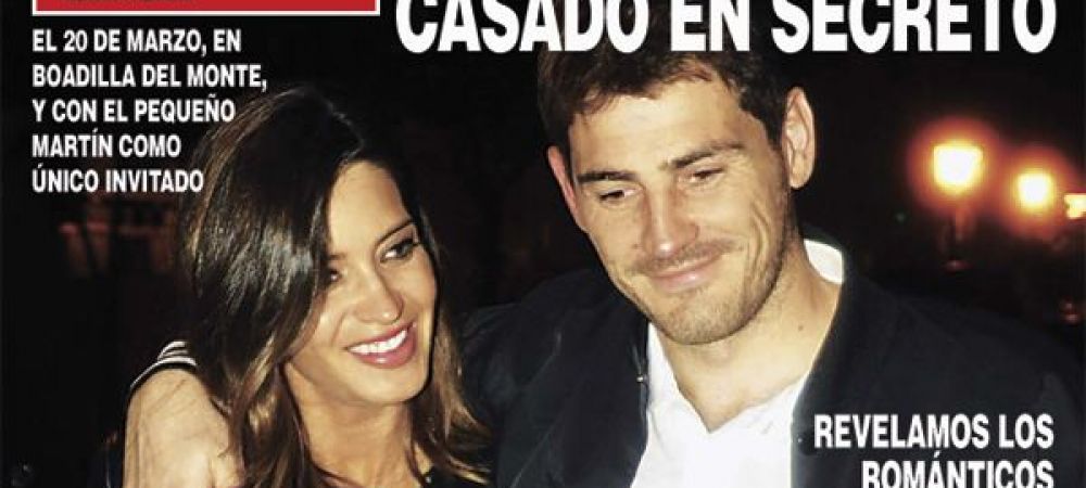 <span style="color:#f00;">Iker Casillas si Sara Carbonero s-au casatorit in SECRET!</span> Care a fost singurul invitat de la nunta