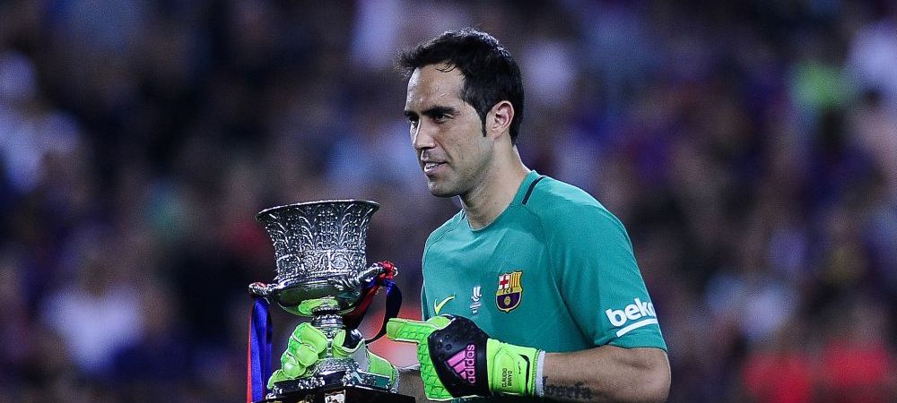 Achizitie de lux a lui Guardiola inaintea returului cu Steaua: <span style="color:#f00;">Claudio Bravo a lasat Barcelona si a plecat la Manchester pentru vizita medicala</span>