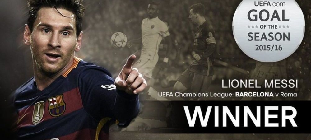 <span style="color:#f00;">Messi a mai castigat un trofeu!</span> Un gol marcat in Champions League a fost desemnat cel mai frumos din ultimul an! <span style="color:#f00;">VIDEO</span>