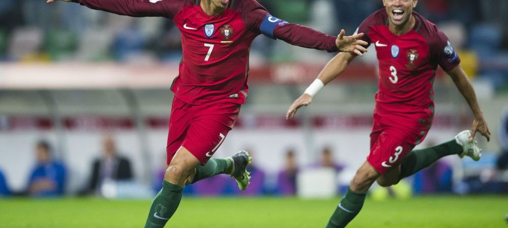 Dubla cu Letonia l-a facut golgheterul preliminariilor:<span style="color:#f00;"> Cristiano Ronaldo, la egalitate cu Lewandowski dupa ce Portugalia a invins cu 4-1.</span> VIDEO
