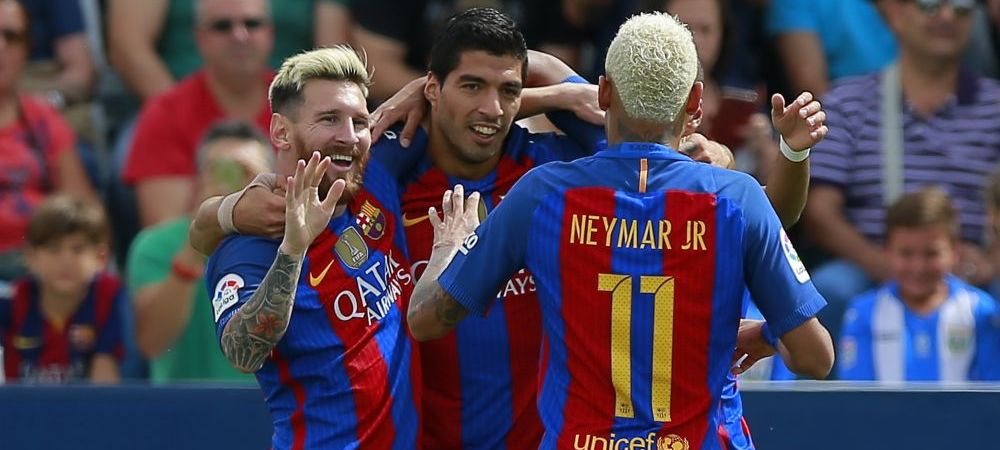 <span style="color:#f00;">Din nou MSN.</span> Messi, Suarez si Neymar au marcat si au dus-o pe Barca in sferturile Cupei Spaniei. VIDEO