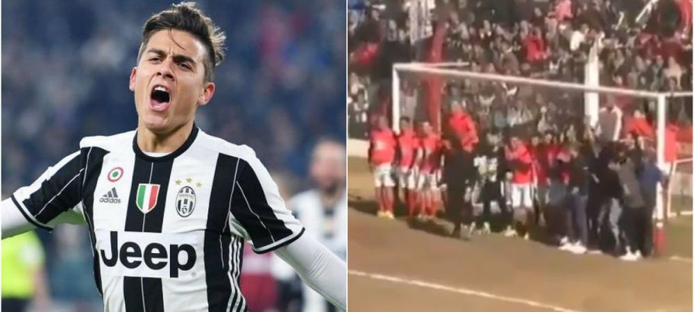 <span style="color:#f00;">Dybala a pus 20 de oameni pe linia portii, apoi a executat o lovitura libera PERFECTA. </span>Pe unde a intrat mingea in poarta