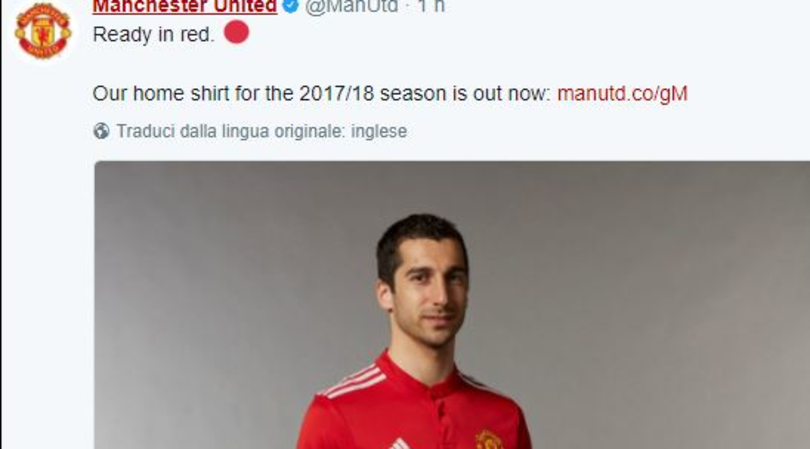 Epic fail din partea lui Manchester United! <span style="color:#f00;">Ce poza au pus cu Mkhtaryan pe contul oficial</span> :)) FOTO