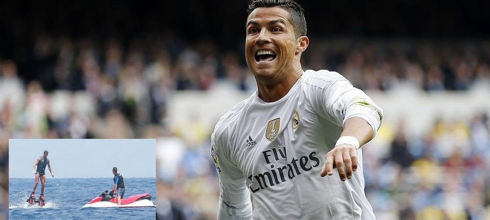 <span style="color:#f00;">Cristiano Ronaldo a incercat sa ZBOARE, dar a cazut in cap! </span>Cele mai tari imagini din vacanta portughezului. VIDEO