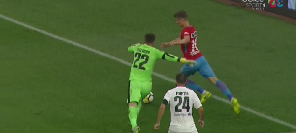 <span style="color:#f00;">"Tanase are 60 de kile, toata lumea stie ca se arunca".</span> Portarul Voluntariului, suparat pe faza penalty-ului