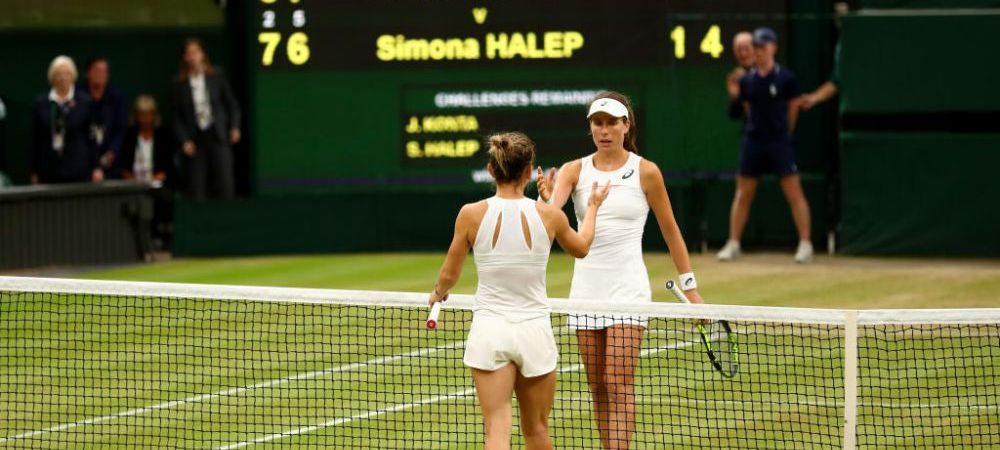 Record istoric la Wimbledon pentru Simona Halep in meciul de cosmar cu Konta!<span style="color:#f00;"> Anuntul facut de WTA</span>