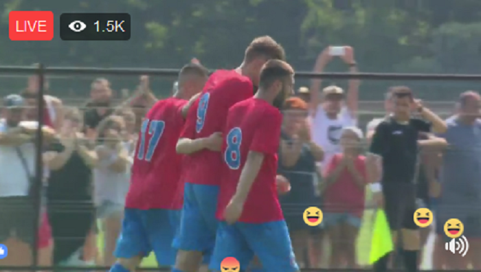 <p>
Sarbatoare in Ghencea! CSA Steaua tocmai a marcat <span style="color:#f00;">primul gol din noua era! Numele care intra in istorie! Super atmosfera, cu 1000 de suporteri la meci</span></p>