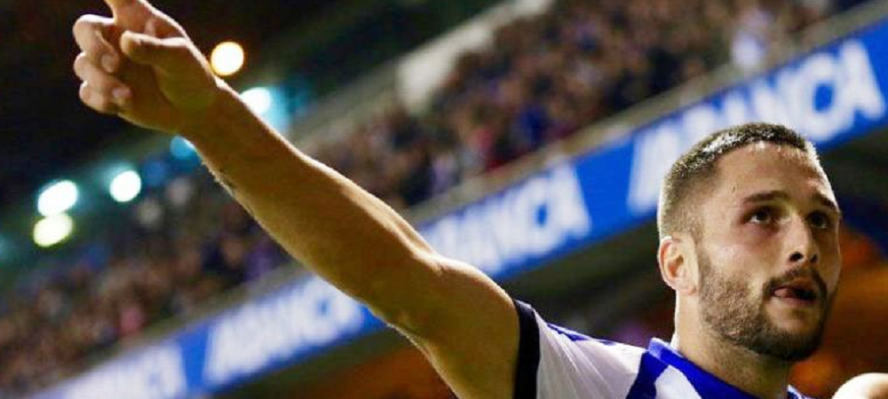 <span style="color:#f00;">Doua goluri in doua meciuri</span>: Florin Andone a marcat din nou pentru Deportivo La Coruna <span style="color:#f00;">VIDEO</span>