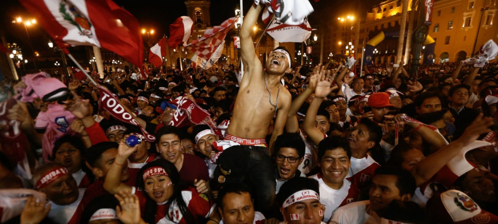 <span style="color:#f00;">Alarma de cutremur dupa calificarea la Mondial! </span>Ce au facut fanii din Peru la golul lui Farfan