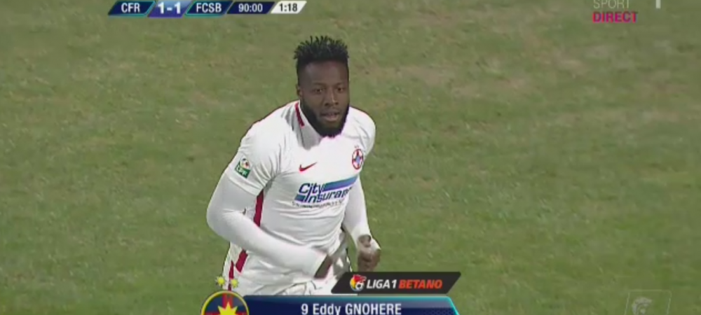 <span style="color:#f00;">CFR Cluj 1-1 Steaua |</span> Al treilea egal identic din acest sezon, dupa un meci PLIN DE FAZE CONTROVERSATE! Hategan a gresit la penalty si eliminare, Gnohere a egalat dramatic in minutul 90