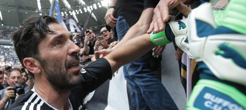<span style="color:#f00;">Adio, Buffon! Ultimele secunde ale lui Buffon la Juve: </span>lacrimi in tribune, scene emotionante pe teren! VIDEO