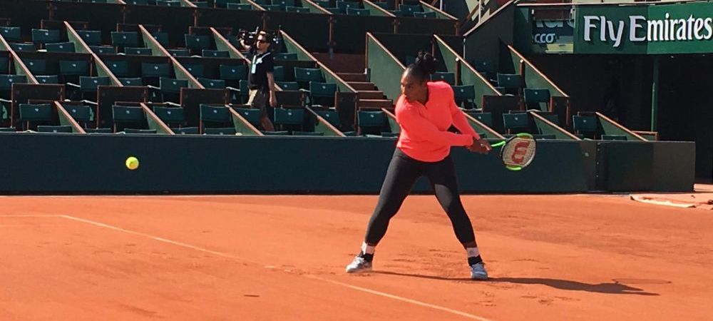 De la nunta direct pe teren!<span style="color:#f00;"> Serena Williams a ajuns la Roland Garros cu o saptamana mai devreme si ameninta suprematia Simonei Halep! </span>VIDEO