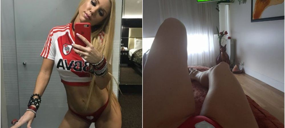 <span style="color:#f00;">Ne pare rau pentru Boca, de acum tinem cu River :)) </span>Bomba sexy care a aprins finala Copei Libertadores. GALERIE FOTO