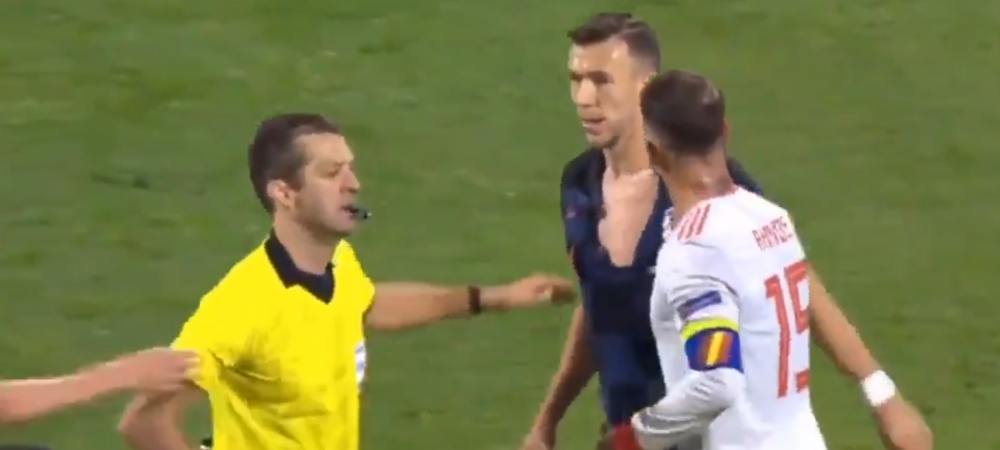 Scene INCREDIBILE la Croatia - Spania!<span style="color:#f00;"> Busquets i-a rupt tricoul lui Perisic si a trecut apoi la Modric</span> | VIDEO HALUCINANT