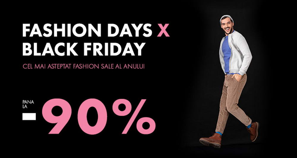 Fashion Days Black Friday | Pana la 90% reducere la imbracamintea pentru barbati. Ce poti cumpara