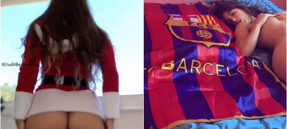 <span style="color:#f00;">Sarbatori fericite! :) </span>Trimisa lui Mos Craciun, cea mai sexy sustinatoare a Barcelonei, s-a dezbracat pentru a celebra victoriile favoritilor! <span style="color:#f00;">GALERIE FOTO</span>