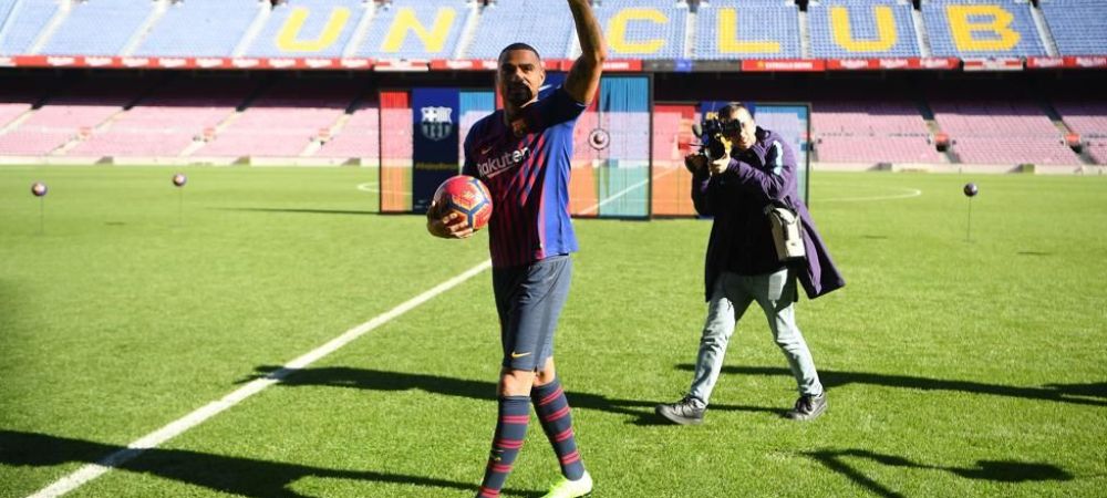 <span style="color:#f00;">Kevin Prince Boateng, prezentat oficial de Barcelona!</span> A preluat fostul numar al lui Messi si anunta: "Nu mai vreau sa plec de aici!"