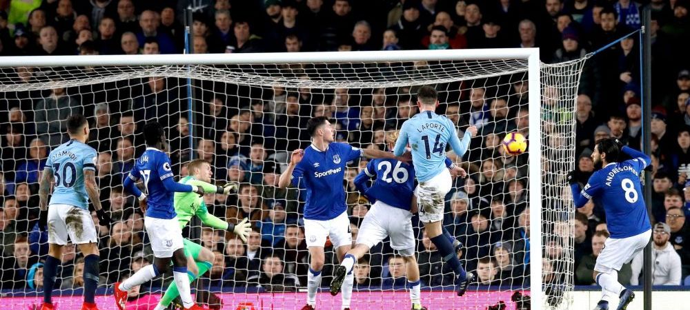 <span style="color:#f00;">Everton - Manchester City 0-2</span> | Laporte si Jesus inscriu in prelungiri, City trece pe primul loc in Premier League