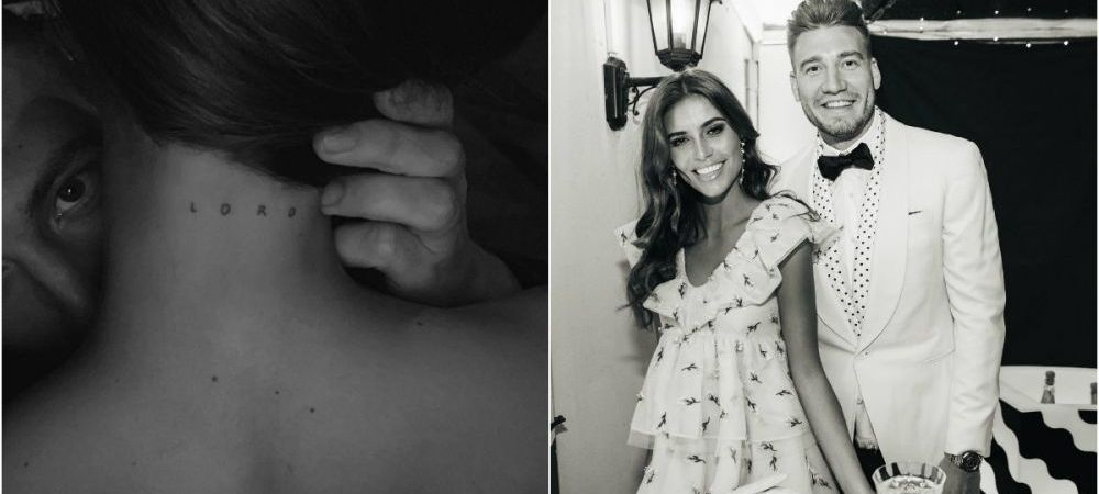FABULOS :)) <span style="color:#f00;">Iubita lui Bendtner si-a tatuat porecla fotbalistului pe gat.</span> FOTO