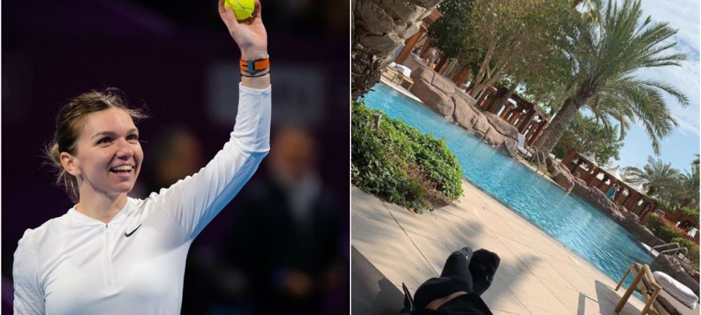 <span style="color:#f00;">Cum s-a relaxat Simona Halep inaintea semifinalei cu Svitolina de la Doha.</span> FOTO