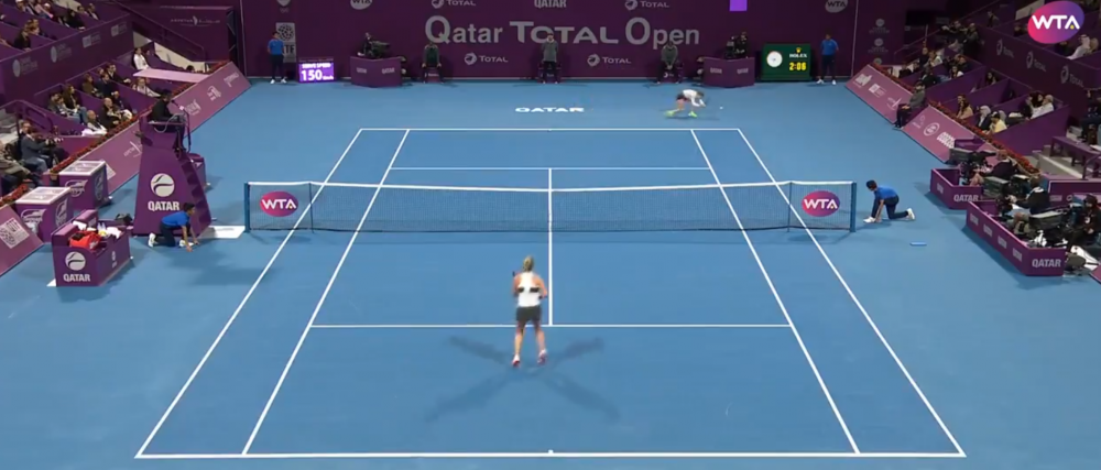 <span style="color:#f00;">Lovitura EXTRATERESTRA a lui Halep inainte sa aiba prima minge de meci!!! </span>Simona a facut SENZATIE cu lovituri MAGICE cu Svitolina