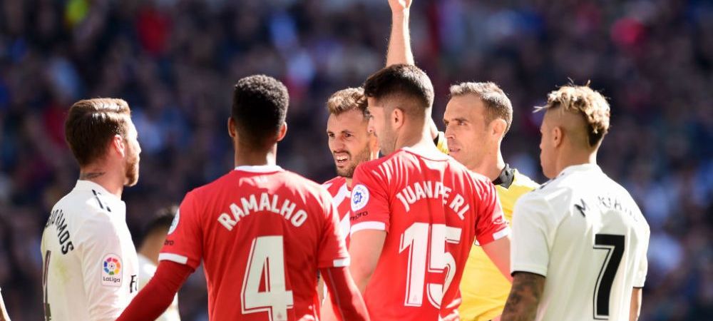 <span style="color:#f00;">REAL MADRID - GIRONA 1-2 </span>. Stuani si Portu au intors rezultatul, Ramos a primit rosu | FC BARCELONA 1-0 VALLADOLID! <span style="color:#f00;">Nou record pentru Messi</span>